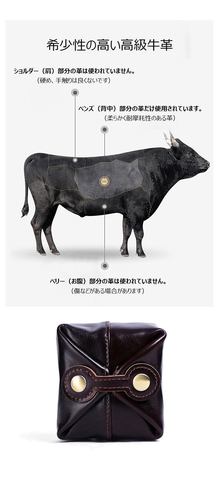 Whatna 天然 厚 手 牛革 小銭入れ コインケース メンズ レディースミニジュエリーボック イヤホン収納ケース 本 革 防 水 お家はもちろん、旅行、出張持ち運び便利なK088-11