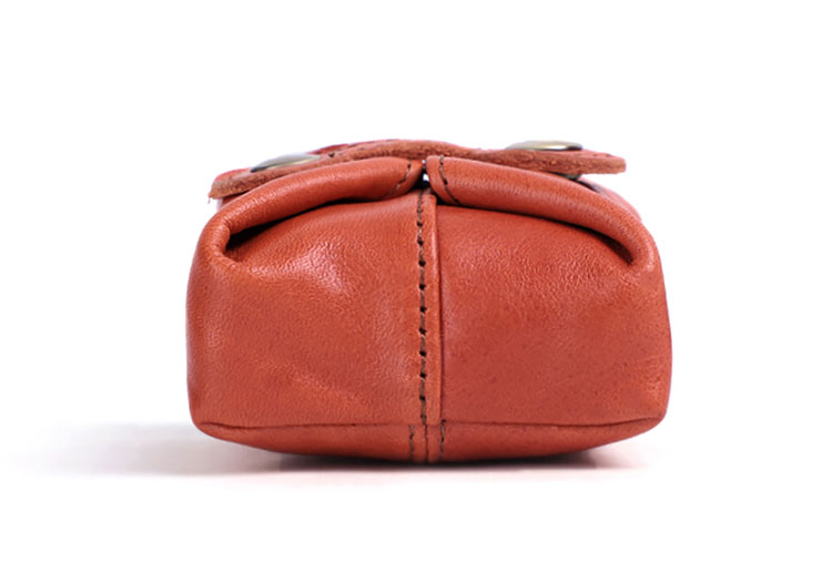 Whatna 天然 厚 手 牛革 小銭入れ コインケース メンズ レディースミニジュエリーボック イヤホン収納ケース 本 革 防 水 お家はもちろん、旅行、出張持ち運び便利なK088-4