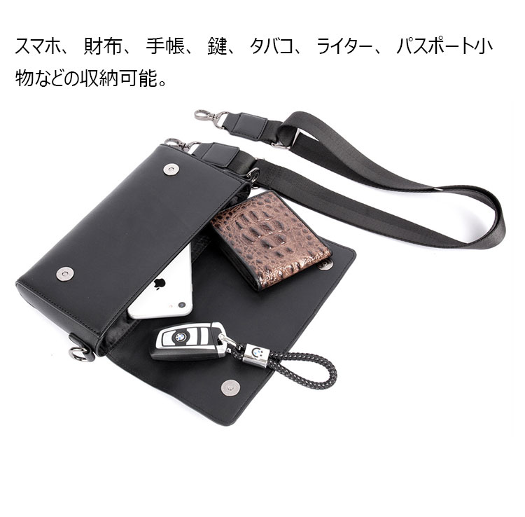 Whatna 2way 手作り編み込み pu革 ミニ セカンド バッグ メンズ