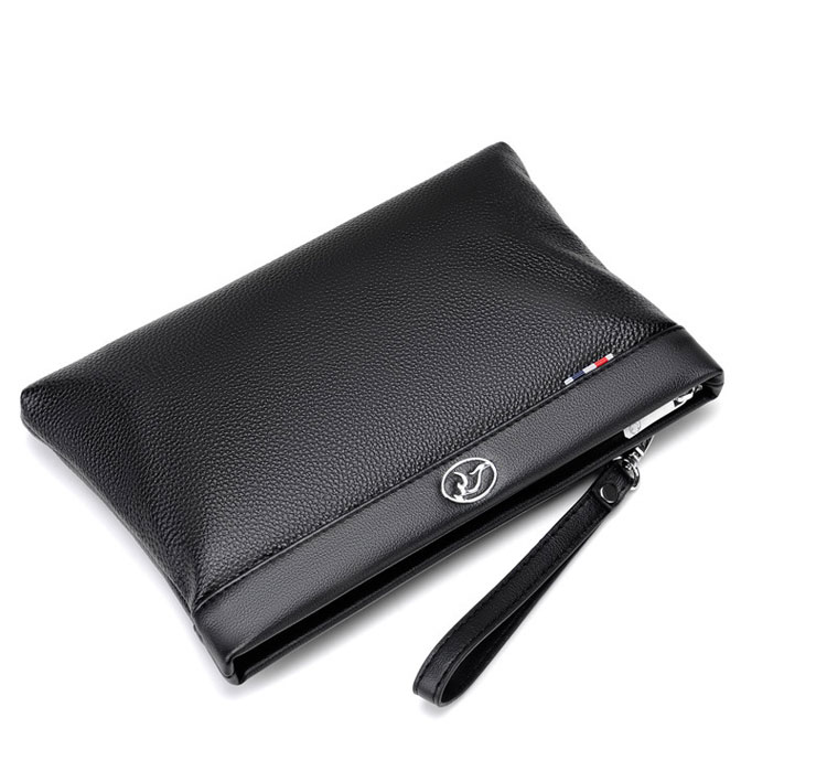 Whatna 2way 天然 牛革 セカンドバッグ メンズ バッグ クラッチ バッグ 本革 厚手 レザー B5カード8 枚収納可 小銭入れ 札入れ手持ちバッグ 結婚式 バッグ フォーマル ビジネス 冠婚葬祭 バッグ 男性用 紳士用 黒 G6660-4