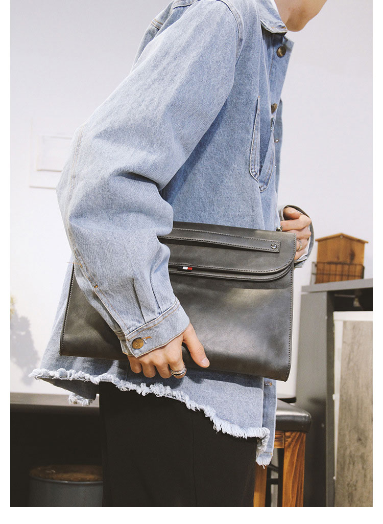 Whatna 革 セカンド バッグ メンズ レディース バッグ ファイルバッグ ブリーフケース 封筒袋 A4 大きめ 13.3インチIpad air収納可 クラッチ 結婚式 バッグ 手持ちバッグ 紳士用 男性用 210603-5