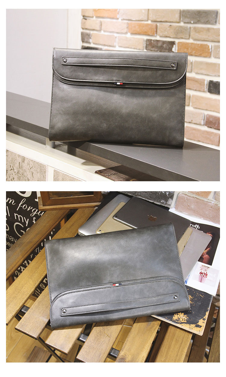 Whatna 革 セカンド バッグ メンズ レディース バッグ ファイルバッグ ブリーフケース 封筒袋 A4 大きめ 13.3インチIpad air収納可 クラッチ 結婚式 バッグ 手持ちバッグ 紳士用 男性用 210603-2