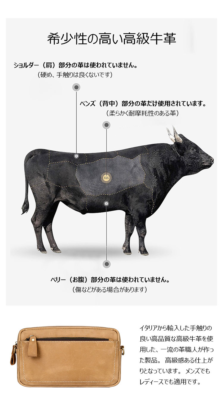 Whatna 3way 天然 牛 革ミニ セカンド バッグ メンズ ニショルダーバッグ ポシェット 本革 厚手レザー 小 横型 ショルダーベルト付 ハンドストラップ付 クラッチ 肩掛け 結婚式 バッグ ビジネス フォーマル 冠婚葬祭 バッグ-8