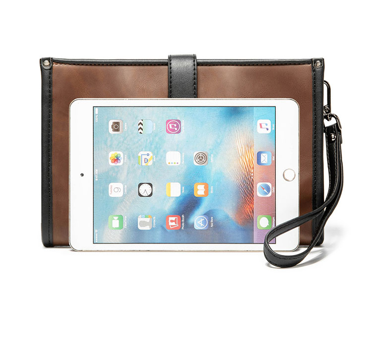 Whatna 2way 革 セカンドバッグ メンズ バッグ クラッチ バッグ 本革 厚手 レザー B5 IPAD9.7収納可 手持ちバッグ 結婚式 バッグ フォーマル  ビジネス 冠婚葬祭 バッグ 男性用 紳士用6068-6