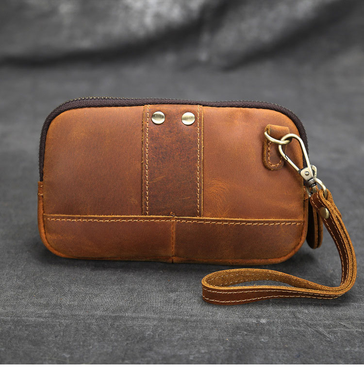 Whatna 天然牛革 2WAYミニセカンド バッグ メンズ バッグ 小さ ウェストポーチ ベルトポーチ  厚手 レザー 本 革 クラッチ 手持ち バッグ ビジネス カジュアル フォーマル 冠婚葬祭 結婚式 バッグ 紳士用 男性用 黒 YB013-2