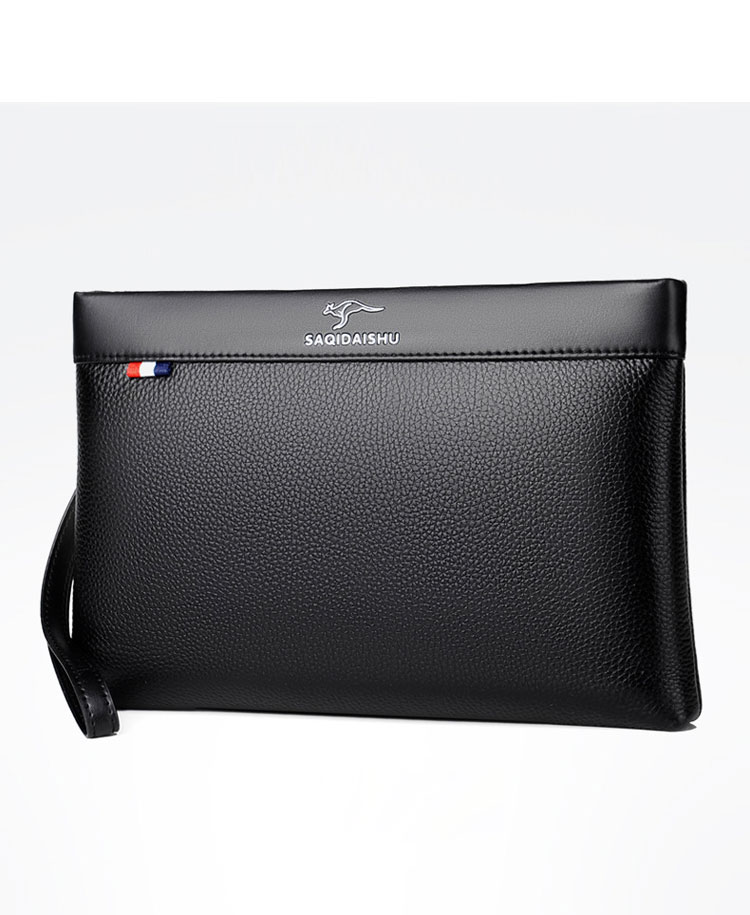 Whatna 2way 天 然 牛革 セカンドバッグ メンズ バッグ クラッチ バッグ 本革 厚手 レザー B5カード6 枚収納可 小銭入れ 札入れ手持ちバッグ 結婚式 バッグ フォーマル  ビジネス 冠婚葬祭 バッグ 男性用 紳士用 黒 S331-2