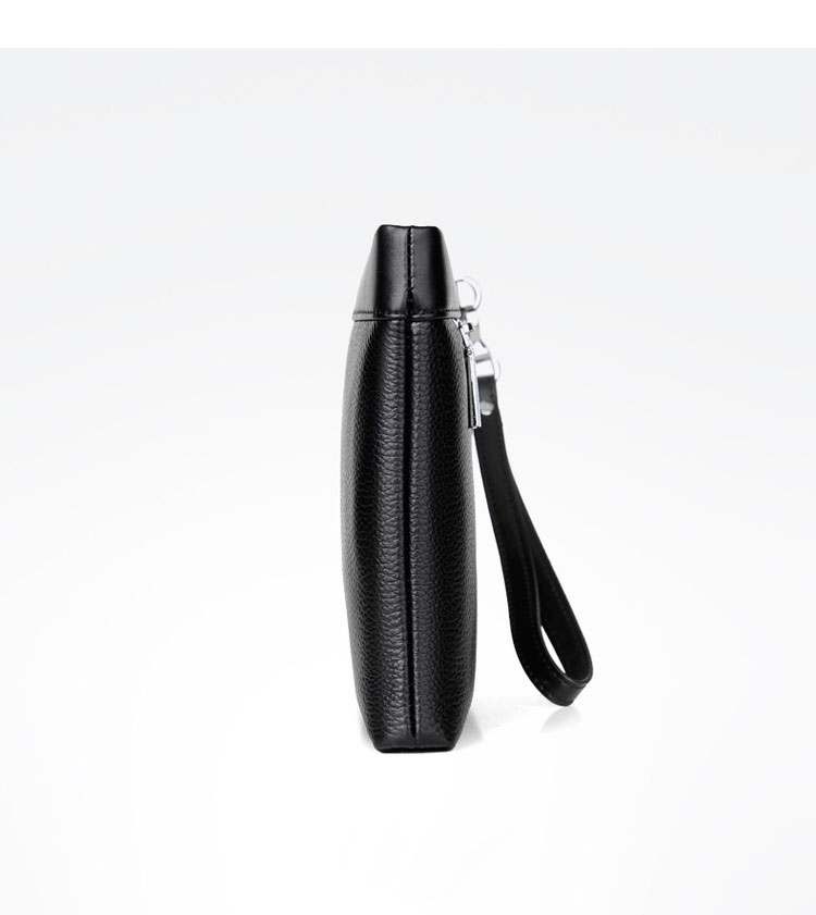 Whatna 2way 天 然 牛革 セカンドバッグ メンズ バッグ クラッチ バッグ 本革 厚手 レザー B5カード6 枚収納可 小銭入れ 札入れ手持ちバッグ 結婚式 バッグ フォーマル  ビジネス 冠婚葬祭 バッグ 男性用 紳士用 黒 S331-3