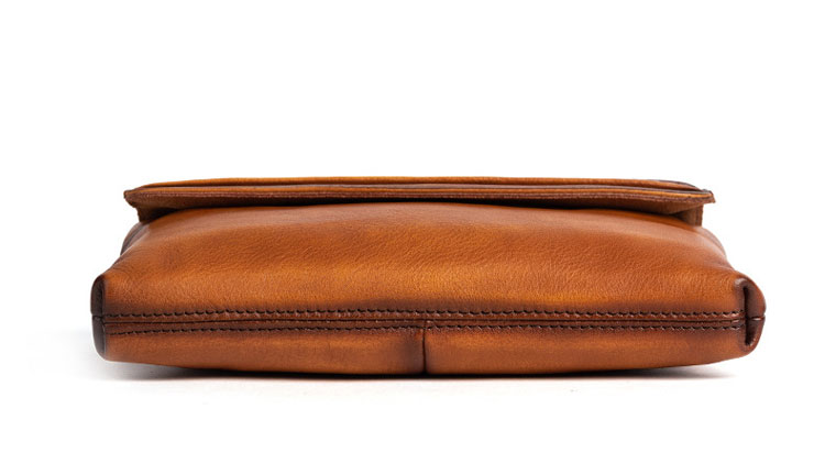 Whatna 2wayアンティーク風合い鞣し天 然 牛革 ミニセカンドバッグ メンズ クラッチ バッグ 小き  厚 手本 革 防水 耐磨耗 結婚式 披露宴 バッグ カジュアルフォーマル ビジネス 冠婚葬祭 バッグ 男性用 紳士用 ブラウン3149-4