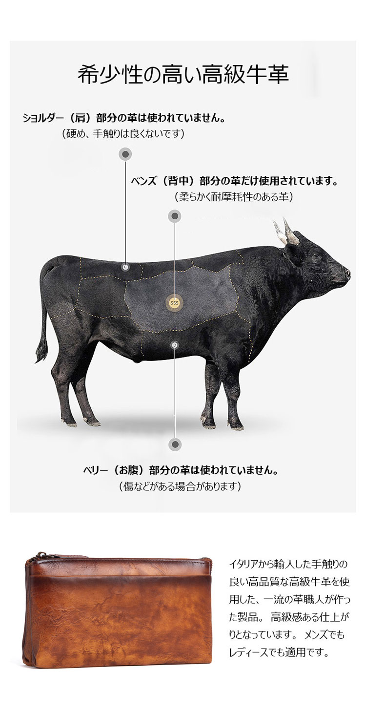 Whatna 2wayアンティーク風合い鞣し天 然 牛革 ミニセカンドバッグ メンズ クラッチ バッグ 小き  2室仕切  厚 手 本 革 防水 耐磨耗 結婚式 披露宴 バッグ カジュアルフォーマル ビジネス 冠婚葬祭 バッグ 男性用 紳士用 ブラウン31151-7