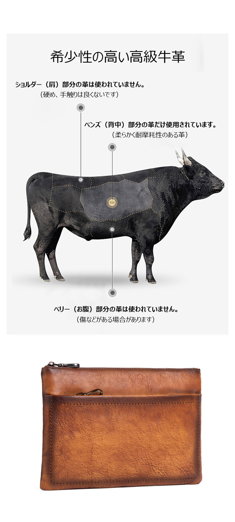 Whatna 2way アンティーク風合い鞣し天 然 牛革 セカンドバッグ メンズ クラッチ バッグ小きめ B5収納 イタリア 厚 手 本 革 ハンドストラップ付 結婚式 披露宴 バッグ カジュアルフォーマル ビジネス 冠婚葬祭 バッグ 男性用 紳士用 ブラウン31145-7