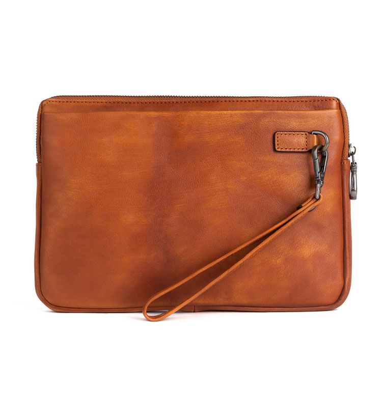 Whatna 2wayアンティーク風合い鞣し天 然 牛革 セカンドバッグ メンズ クラッチ バッグ小きめ B5収納 イタリア 厚 手本 革 防水 耐磨耗 結婚式 披露宴 バッグ カジュアルフォーマル ビジネス 冠婚葬祭 バッグ 男性用 紳士用 ブラウン31157-3