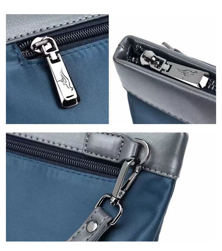 Whatna 2way セカンドバッグ メンズ クラッチ バッグ 小さい ipadMini収納可B5 6枚カード収納 小銭入 革 x防水高密度オックスフォード ビジネス カジュアル フォーマル 冠婚葬祭 結婚式 二次会 披露宴バッグ 紳士用 男性用 M2021-5