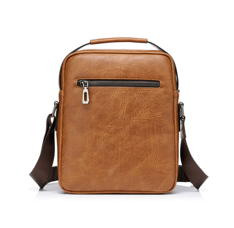 Whatna 革 ショルダーバッグ メンズ 2way 斜め掛け 手提げ バッグ セカンド バッグ Ipad9.7収納可 縦型 小さめ メッセンジャーバッグ 通学 通勤 肩掛け バッグ 自転車かばん プレゼント男性 8632-2