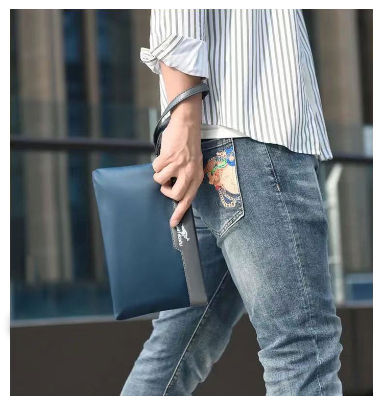 Whatna 2way セカンドバッグ メンズ クラッチ バッグ 小さい ipadMini収納可B5 6枚カード収納 小銭入 革 x防水高密度オックスフォード ビジネス カジュアル フォーマル 冠婚葬祭 結婚式 二次会 披露宴バッグ 紳士用 男性用 M2021-11