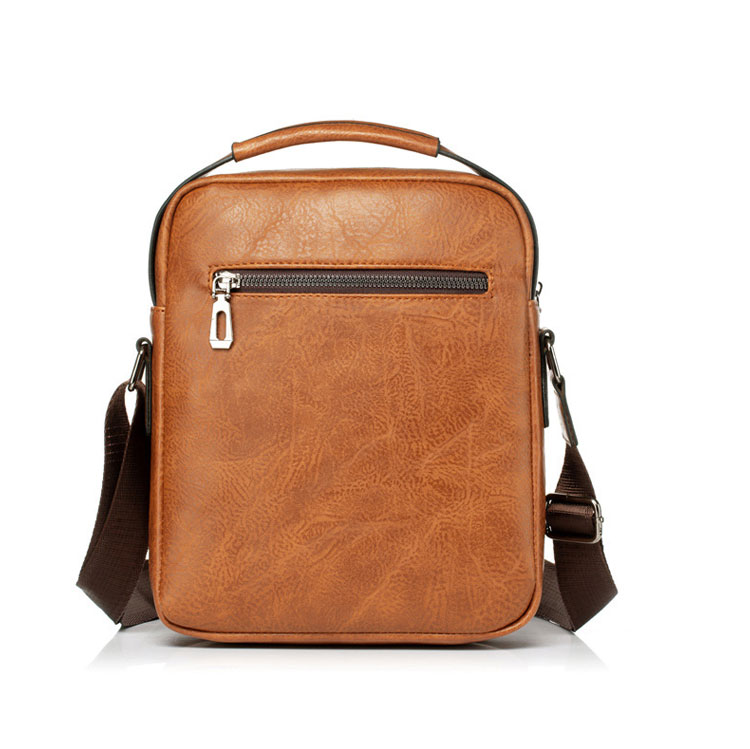 Whatna 革 ショルダーバッグ メンズ 2way 斜め掛け 手提げ バッグ セカンド バッグ Ipad9.7収納可 縦型 小さめ メッセンジャーバッグ 通学 通勤 肩掛け バッグ 自転車かばん プレゼント男性 仕事用 8682-3