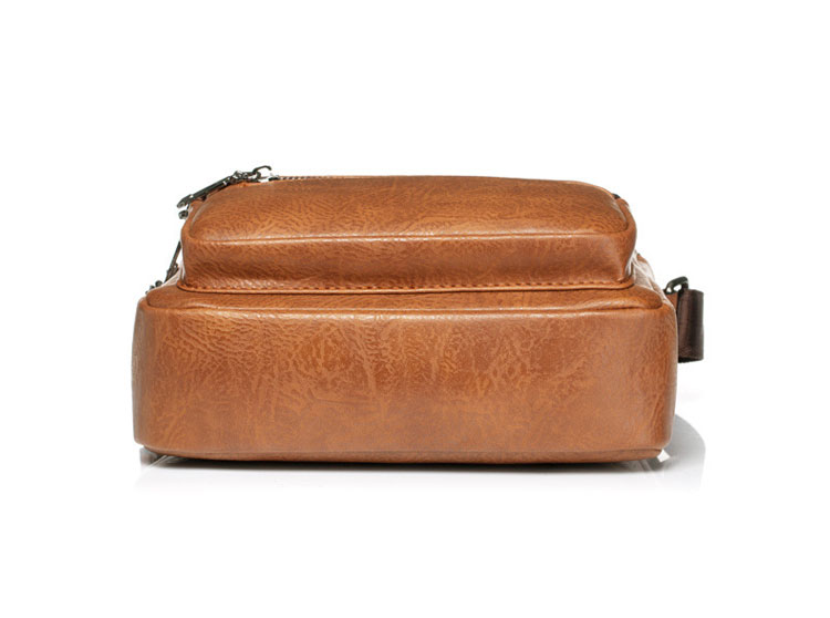 Whatna 革 ショルダーバッグ メンズ 2way 斜め掛け 手提げ バッグ セカンド バッグ Ipad9.7収納可 縦型 小さめ メッセンジャーバッグ 通学 通勤 肩掛け バッグ 自転車かばん プレゼント男性 仕事用 8682-4