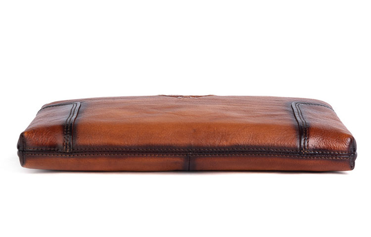 Whatna 2way アンティーク風合い鞣し天 然 牛革 セカンドバッグ メンズ クラッチ バッグ 小き 厚 本 革 カード6枚収納可 B5 9.7ipad収納可 結婚式 披露宴 バッグ カジュアルフォーマル ビジネス 冠婚葬祭 バッグ 男性用 紳士用 ブラウン31155-4