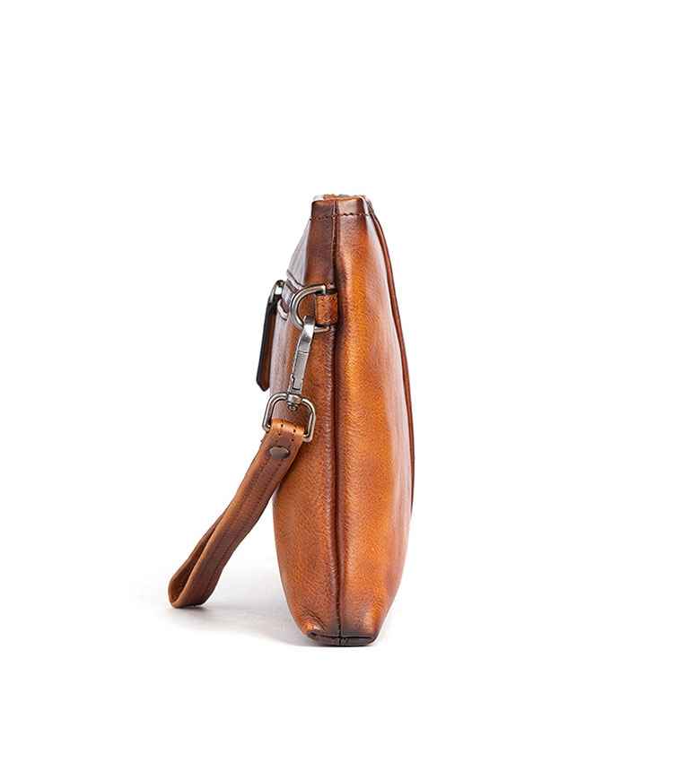 Whatna 2way アンティーク風合い鞣し天 然 牛革 セカンドバッグ メンズ クラッチ バッグ 小き 厚 本 革 B5 9.7ipad収納可 結婚式 披露宴 バッグ カジュアルフォーマル ビジネス 冠婚葬祭 バッグ 男性用 紳士用 ブラウン31171-3