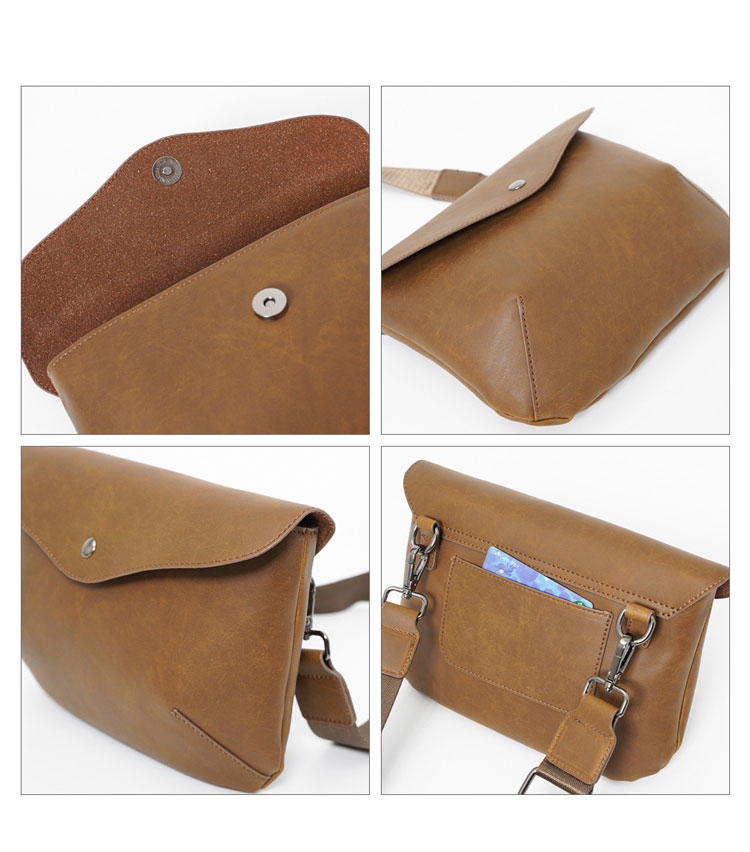 Whatna 2wayニショルダーバッグ メンズ セカンド バッグ革 小 横型 ハンドストラップ ショルダーベルト付属 クラッチ 肩掛け 結婚式 バッグ ビジネス フォーマル 冠婚葬祭 バッグ 紳士用 男性用 ブラウン 21045+7-8