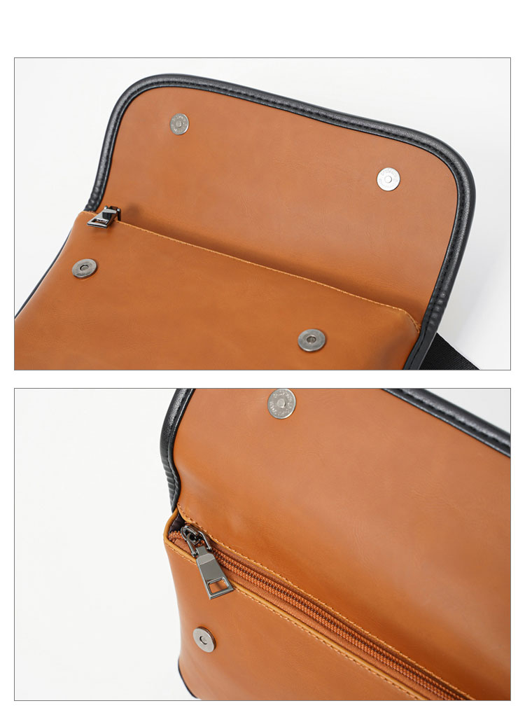 Whatna ミニショルダーバッグ 横型 メンズ ポシェット ミニセカンド バッグ ショルダーベルト付属 ショルダーミニポーチ  革 軽量 小さめメッセンジャーバッグ斜め掛け軽量 実用 自転車 鞄 かばん男性用 紳士用21050+7-7