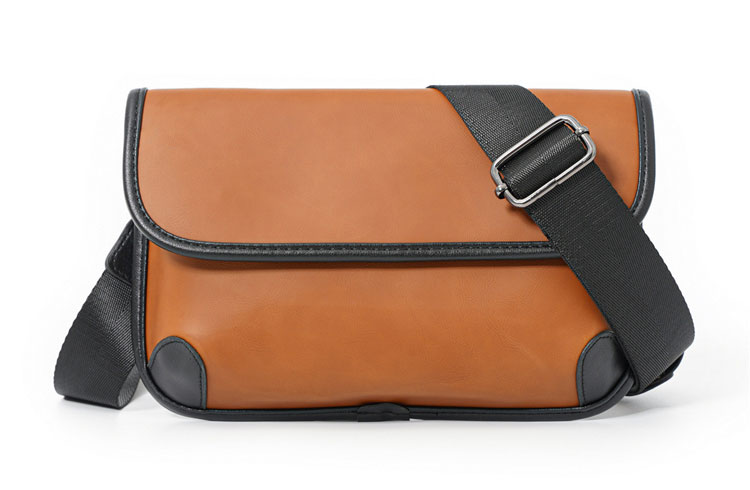 Whatna ミニショルダーバッグ 横型 メンズ ポシェット ミニセカンド バッグ ショルダーベルト付属 ショルダーミニポーチ  革 軽量 小さめメッセンジャーバッグ斜め掛け軽量 実用 自転車 鞄 かばん男性用 紳士用21050+7-2