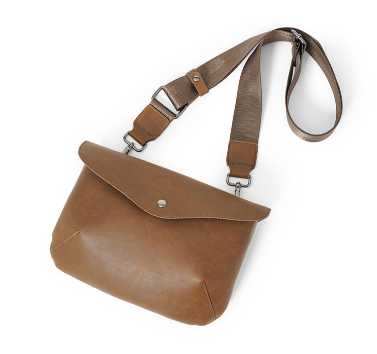 Whatna 2wayニショルダーバッグ メンズ セカンド バッグ革 小 横型 ハンドストラップ ショルダーベルト付属 クラッチ 肩掛け 結婚式 バッグ ビジネス フォーマル 冠婚葬祭 バッグ 紳士用 男性用 ブラウン 21045+7-4