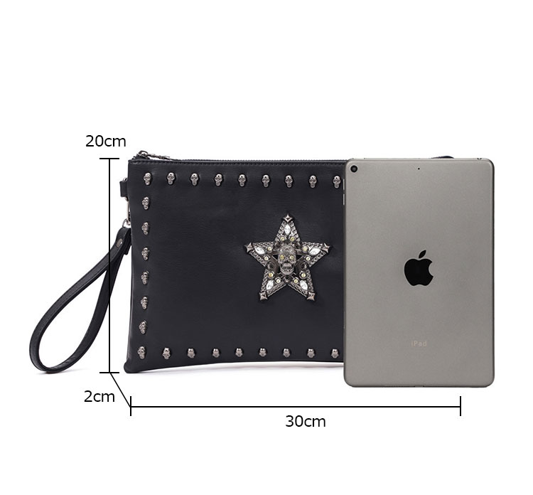 Whatna 2way 革セカンド バッグ メンズ ショルダー  クラッチ 肩掛け 結婚式 バッグ ファイルバッグ A4 収納可 大さめ 手持ちバッグ ビジネス カジュアル フォーマル 冠婚葬祭 紳士用 男性用 黒（YH3323）-1