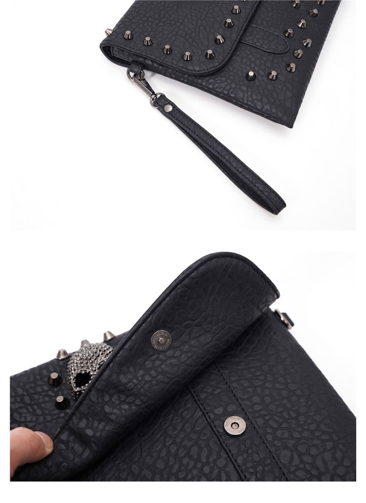 Whatna 2way 革セカンド バッグ メンズ ショルダー  クラッチ 肩掛け 結婚式 バッグ ファイルバッグ  小さめ B5 収納可 手持ちバッグ ビジネス カジュアル フォーマル 冠婚葬祭 紳士用 男性用 黒（YH3316）-6