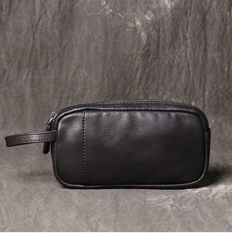 Whatna 2way 天然 牛革 ミニセカンドバッグ メンズ  レディース クラッチ バッグ 小きめ 小銭入れ 本 革 旅行 出張 持ち運び便利な 結婚式 披露宴 バッグ カジュアル フォーマル ビジネス 冠婚葬祭 バッグ 男性用 紳士用-2