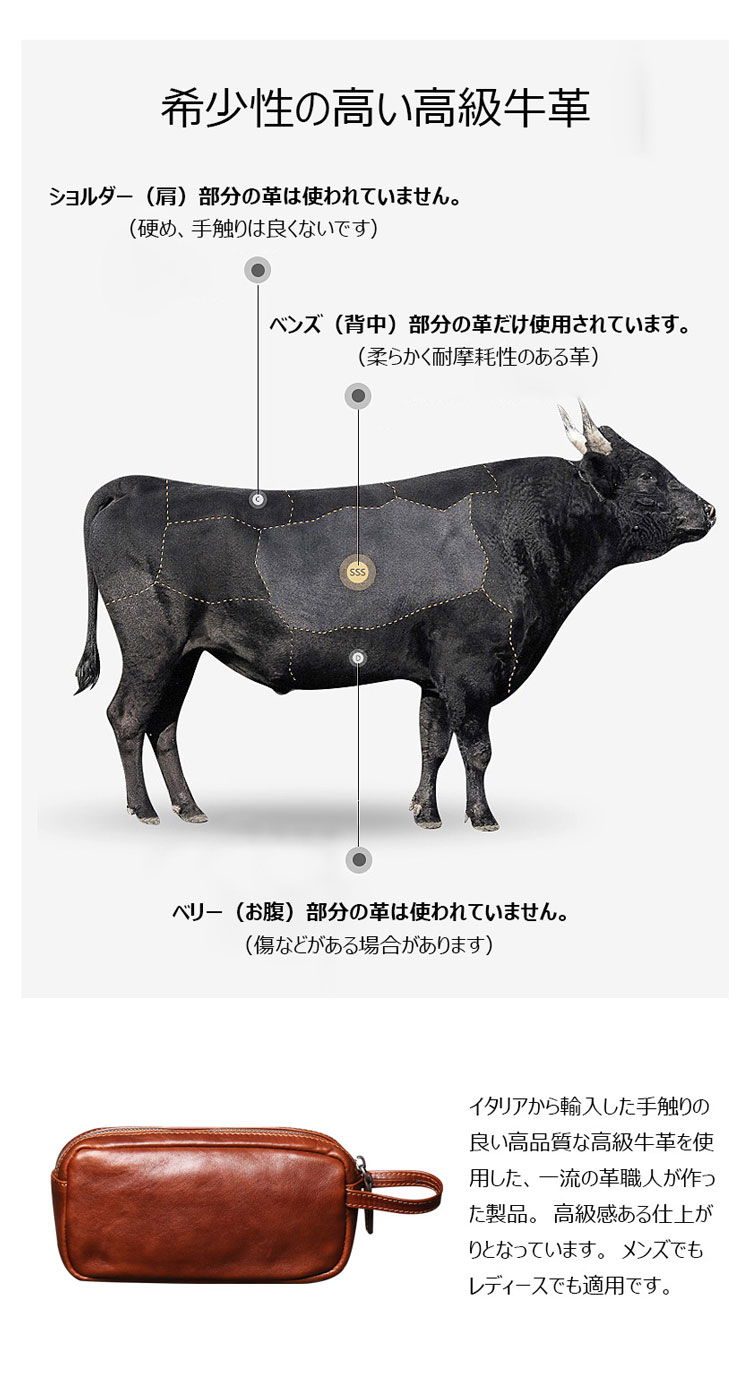 Whatna 2way 天然 牛革 ミニセカンドバッグ メンズ  レディース クラッチ バッグ 小きめ 小銭入れ 本 革 旅行 出張 持ち運び便利な 結婚式 披露宴 バッグ カジュアル フォーマル ビジネス 冠婚葬祭 バッグ 男性用 紳士用-8