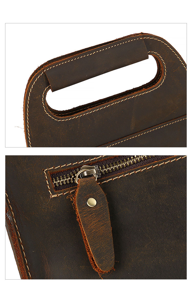 Whatna 天然 牛 革 ビジネス バッグ メンズ バッグ 2way ショルダー 手提げバッグ A4 13.3インチIPAD 収納可 本革 ビジネス 通勤 通学 斜めがけ バッグ ワンショルダーバッグ自転車 かばん男性用 ブラウン3049-8