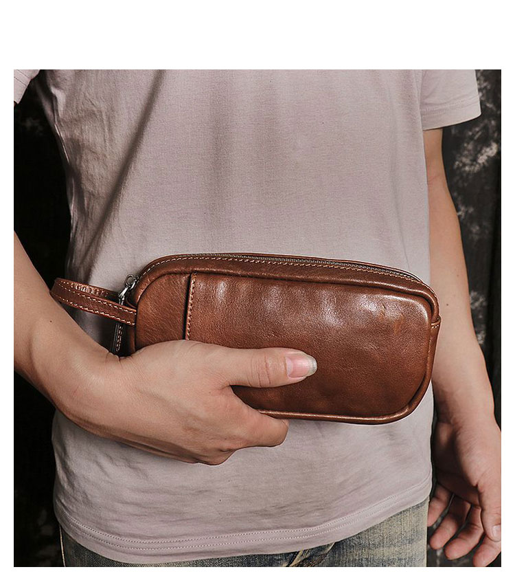 Whatna 2way 天然 牛革 ミニセカンドバッグ メンズ  レディース クラッチ バッグ 小きめ 小銭入れ 本 革 旅行 出張 持ち運び便利な 結婚式 披露宴 バッグ カジュアル フォーマル ビジネス 冠婚葬祭 バッグ 男性用 紳士用-6