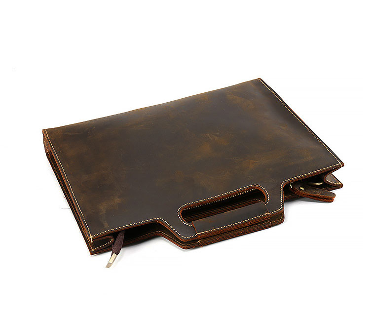 Whatna 天然 牛革  ビジネス バッグ メンズ バッグ 2way ショルダー 手提げバッグ 横型 A4 14インチpc 収納可 本革 ビジネス 通勤 通学 斜めがけ バッグ ワンショルダーバッグ自転車 かばん男性用 ブラウン3132-5