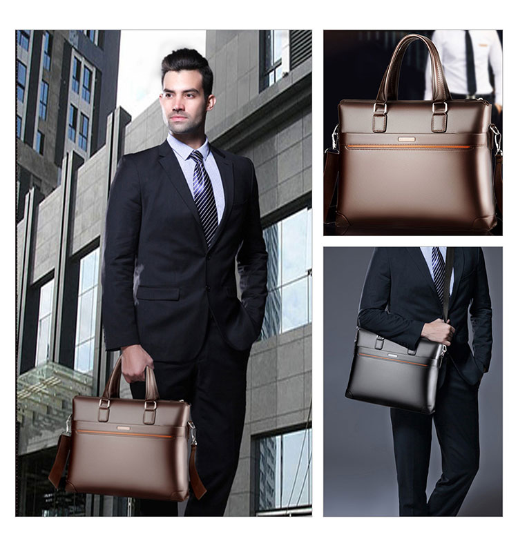 Whatna 革ビジネス バッグメンズ 2way ショルダー 手提げバッグ大容量 収納 ブリーフケース 15インチPC対応 旅行 出張 通勤 通学 就活 面接 バッグ かばん 男性用 HA-011-4