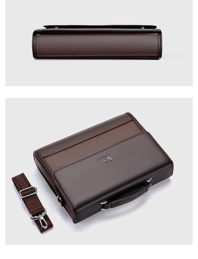 Whatna 革ビジネス バッグメンズ 2way ショルダー 手提げバッグ  大容量 収納 ブリーフケース 14インチPC対応 旅行 出張 通勤 通学 就活 面接 バッグ かばん 男性用 HA-103-4