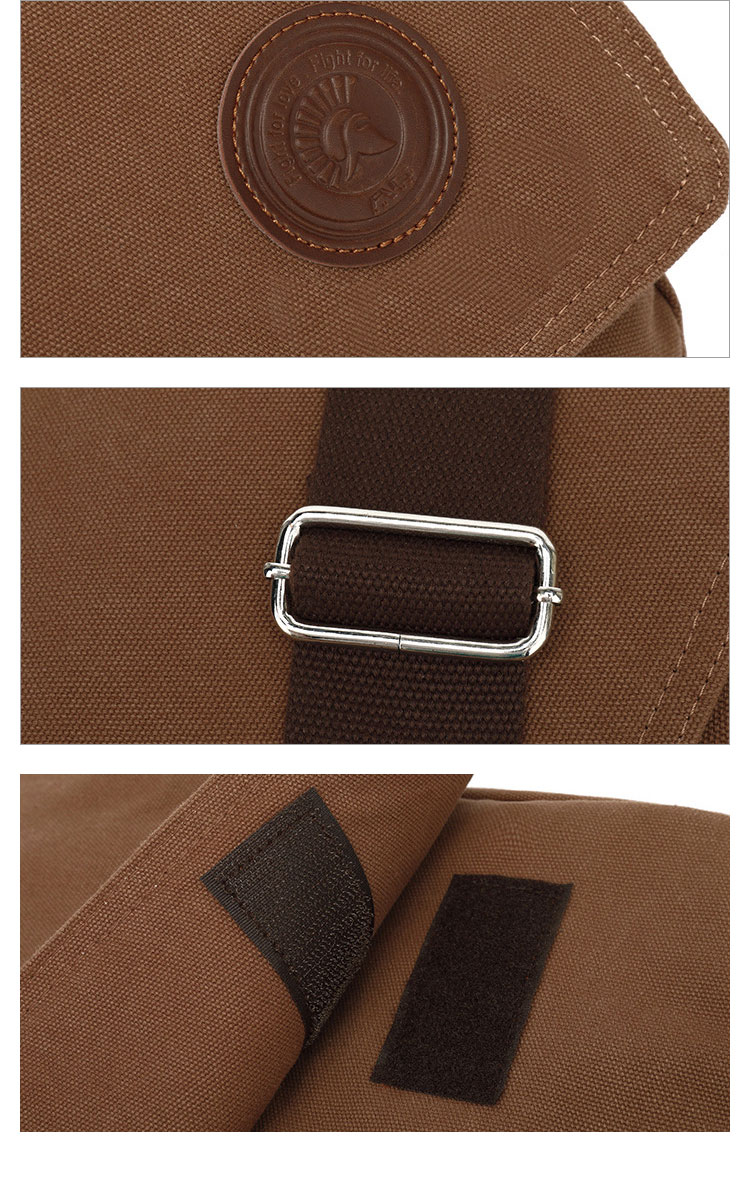 Whatna フラップ 厚 手 帆布x牛革 ショルダーバッグ メンズ メッセンジャーバッグ 厚 手 キャンバス 横型 大さめビジネスバッグ A4 15.6インチPC収納可 肩掛け 通勤 通学斜めがけバッグ 防水 バッグ 自転車 かばん男性用8501-9