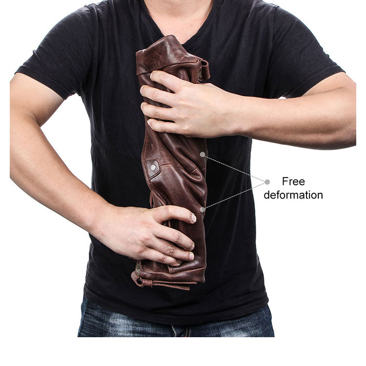 Whatna 天然 牛革 斜めがけ ボディバッグ ワンショルダー 本革 厚手  レザーMB146-7