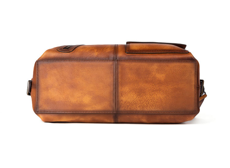 Whatna アンティーク風合い鞣し天 然 牛革 ビジネス バッグメンズ 2way ショルダー 手提げバッグブリーフケース 15インチPC対応 旅行 出張 通勤 通学 就活 面接 バッグ かばん 男性用 13085-4