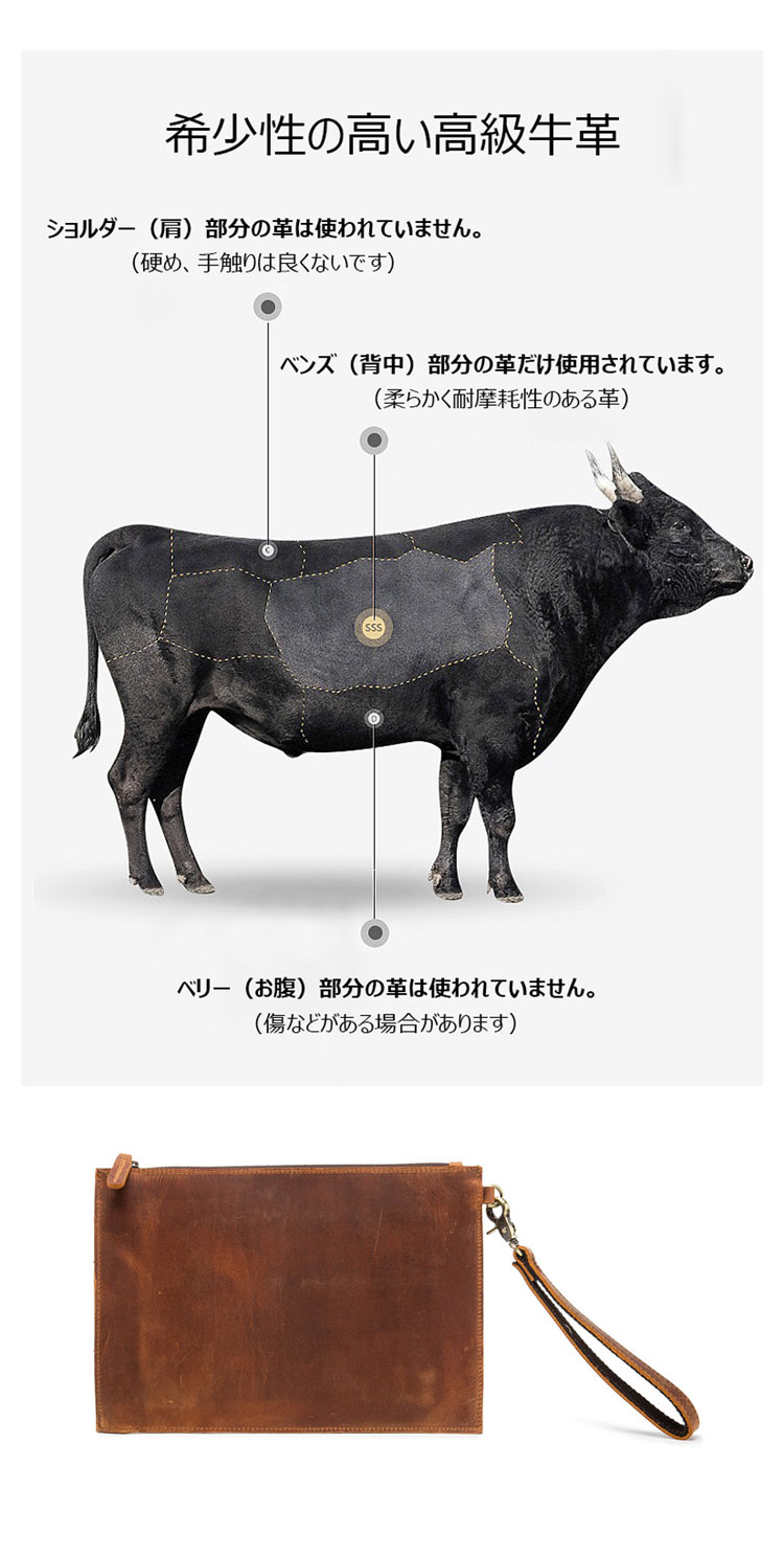 Whatna 2way 天然 牛革 セカンドバッグ メンズ クラッチ バッグ 小き  厚 本 革 防水カード10枚収納可 A4 ipad10.5 結婚式 披露宴 バッグ カジュアルフォーマル ビジネス 冠婚葬祭 バッグ 男性用 紳士用 ブラウンQ008-8
