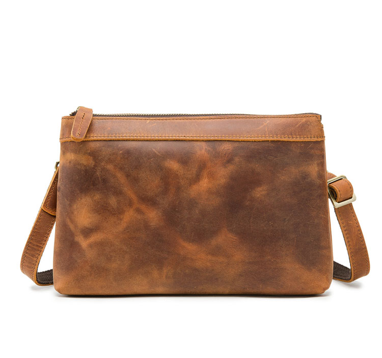 Whatna 2way 牛革 セカンド バッグ メンズ クラッチ バッグ 小さいB5 ショルダーベルト付属 カード8枚収納可 クラッチ ショルダー 結婚式 バッグ ビジネス フォーマル 冠婚葬祭 バッグ紳士用 男性用 ブラウン Q009-1