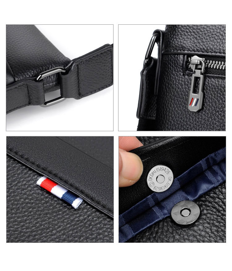 Whatna 天然 牛革  ショルダーバッグ メンズ メッセンジャーバッグ小さめ ビジネスバッグ ipad10.5収納可縦型 本革 通勤 通学 斜めがけバッグ オシャレ な シンプル な 軽量 実用 自転車 かばん男性用 ブラウン 黒909-9