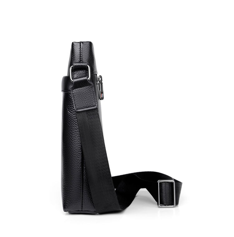 Whatna 天然 牛革 ショルダーバッグ メンズ メッセンジャーバッグ小さめ ビジネスバッグ ipad10.5収納可縦型 本革 通勤 通学 斜めがけバッグ オシャレ な シンプル な 軽量 実用 自転車 かばん男性用 ブラウン 黒909-2