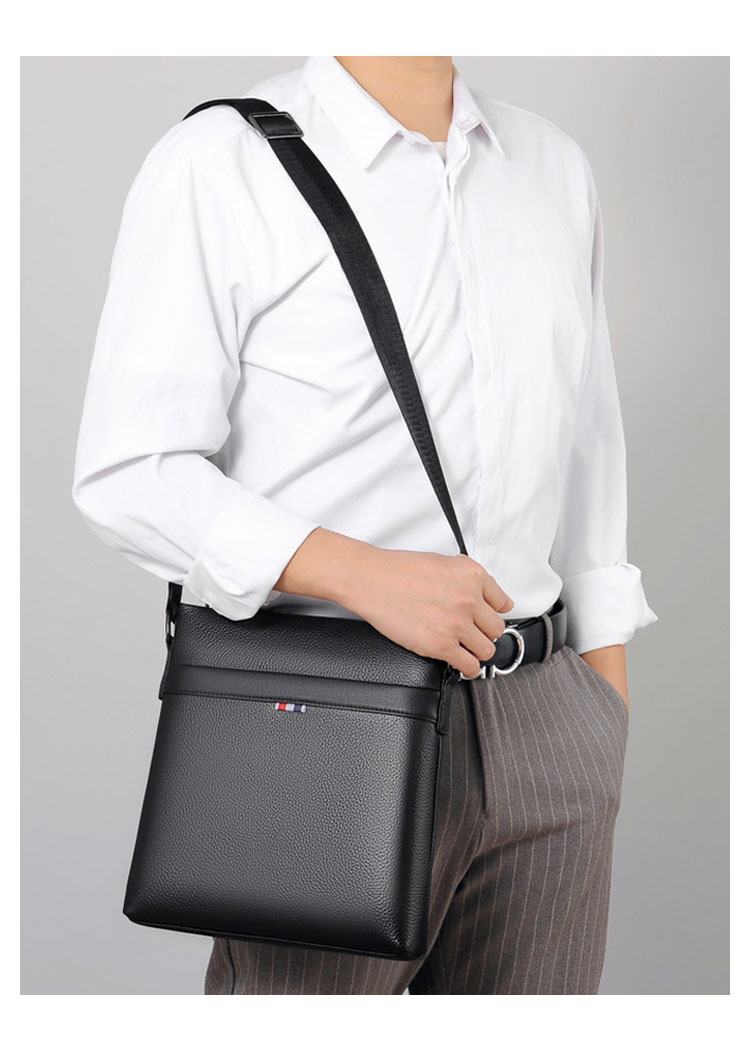 Whatna 天然 牛革  ショルダーバッグ メンズ メッセンジャーバッグ小さめ ビジネスバッグ ipad10.5収納可縦型 本革 通勤 通学 斜めがけバッグ オシャレ な シンプル な 軽量 実用 自転車 かばん男性用 ブラウン 黒909-10