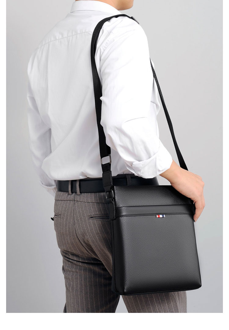 Whatna 天然 牛革  ショルダーバッグ メンズ メッセンジャーバッグ小さめ ビジネスバッグ ipad10.5収納可縦型 本革 通勤 通学 斜めがけバッグ オシャレ な シンプル な 軽量 実用 自転車 かばん男性用 ブラウン 黒909-12