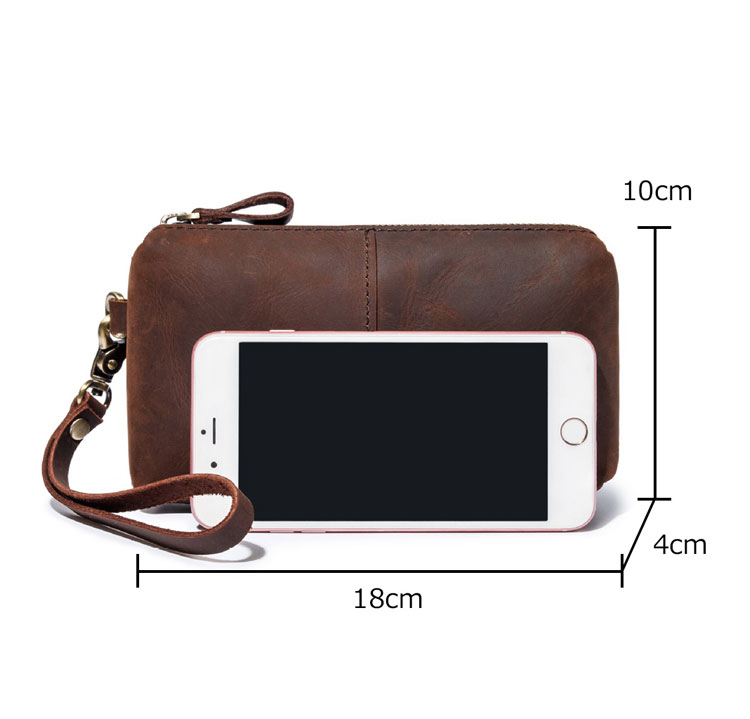 Whatna 2way 天然 牛革 ミニセカンドバッグ メンズ  レディース クラッチ バッグ 小きめ 小銭入れ 本 革 旅行 出張 持ち運び便利な 結婚式 披露宴 バッグ カジュアル フォーマル ビジネス 冠婚葬祭 バッグ 男性用 紳士用-1