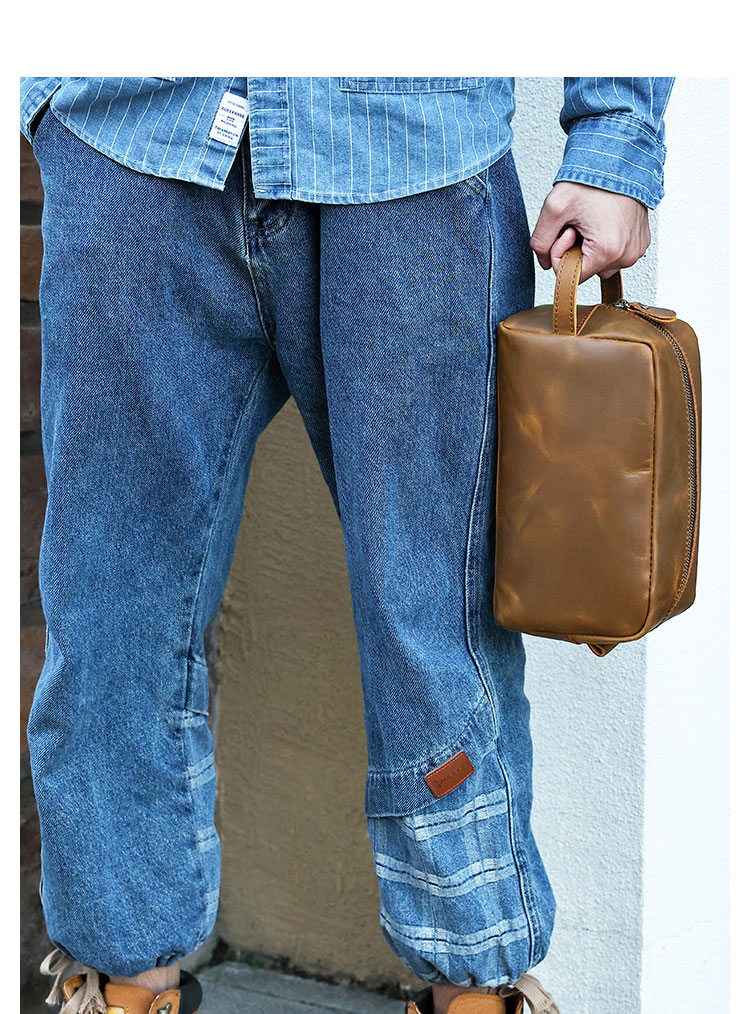 Whatna 2way 牛革 ミニセカンドバッグ メンズ クラッチ バッグ 天 然 厚手 本革 レザー カジュアル フォーマル 冠婚葬祭 結婚式 バッグ 化粧ポーチ 紳士用 男性用6610-9