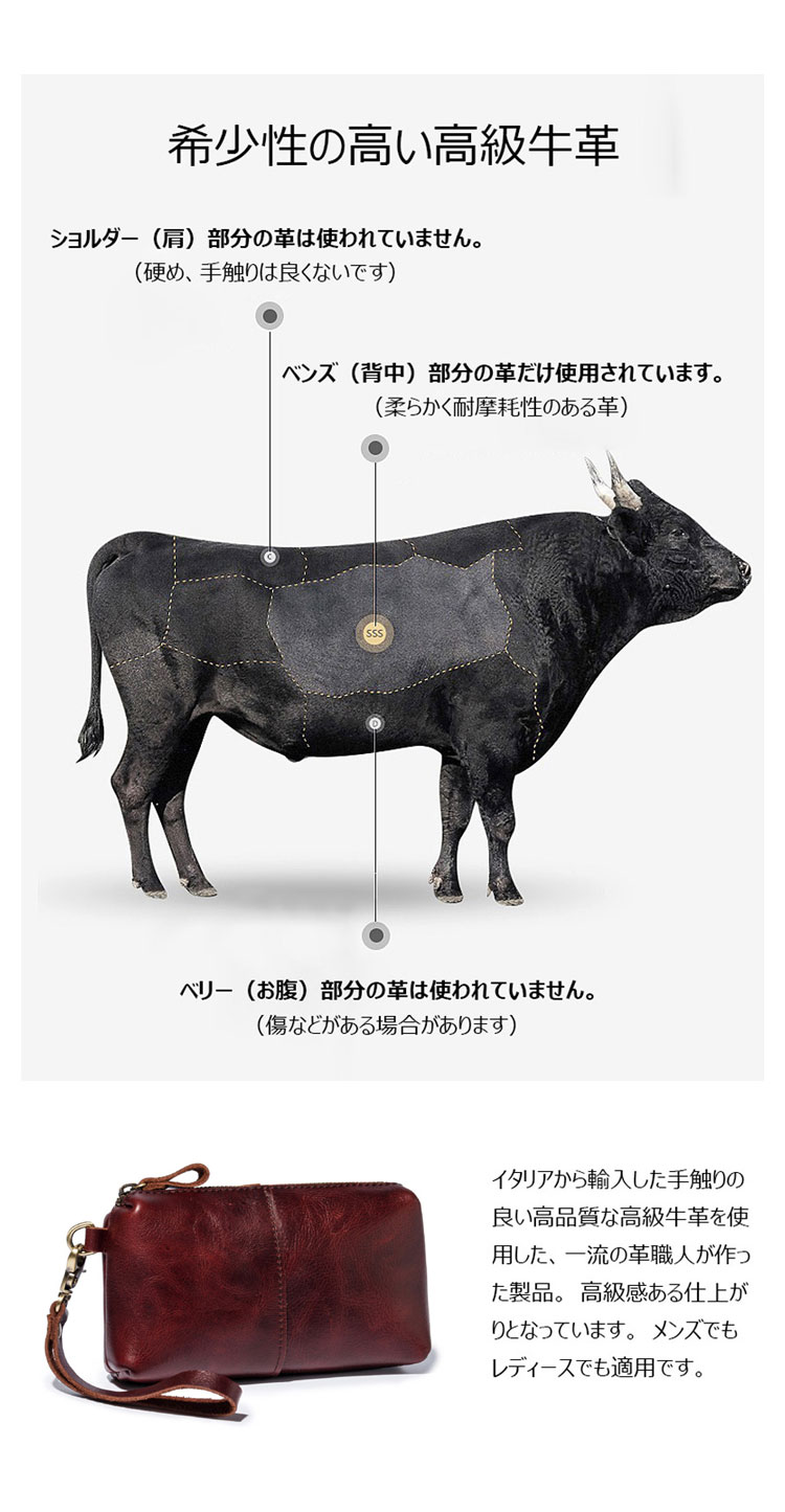 Whatna 2way 天然 牛革 ミニセカンドバッグ メンズ  レディース クラッチ バッグ 小きめ 小銭入れ 本 革 旅行 出張 持ち運び便利な 結婚式 披露宴 バッグ カジュアル フォーマル ビジネス 冠婚葬祭 バッグ 男性用 紳士用-8