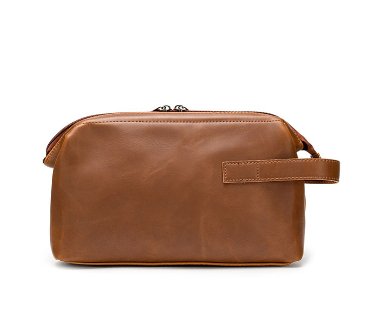 Whatna 厚手レザーミニセカンドバッグ メンズ クラッチ バッグ 革 小さい 化粧かば カジュアル フォーマル 冠婚葬祭 結婚式 バッグ 手持ち バッグ 小鞄 紳士用 男性用 ポーチ バッグ 4044-3