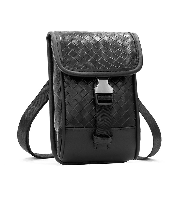 Whatna 革 ミニショルダーバッグ メンズ ポシェット縦型 ショルダーミニポーチ 革 軽量 小型 小さめメッセンジャーバッグ肩掛けミニバック 斜め掛け 軽量 実用 自転車バッグ かばん男性用 黒 8889-2