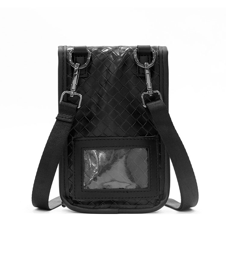 Whatna 革 ミニショルダーバッグ メンズ ポシェット縦型 ショルダーミニポーチ 革 軽量 小型 小さめメッセンジャーバッグ肩掛けミニバック 斜め掛け 軽量 実用 自転車バッグ かばん男性用 黒 8889-3